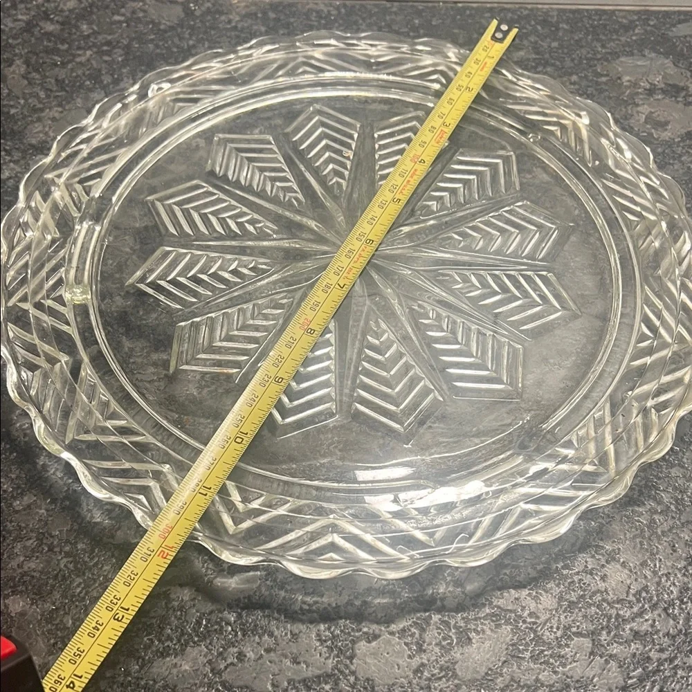 Aluminum Cake Dish and Dome with Wooden Knob.